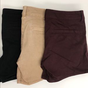 ONE LEFT*** AEO twill midi shorts! MULTIPLE COLORS